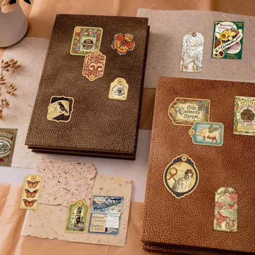 PRSTINCOL 116Pcs Vintage Stickers - Junk Journal Supplies - Waterproof Cute Aesthetic Stickers for Adults, Water Bottles, Planners - Durable Sticker Pack - style: carters