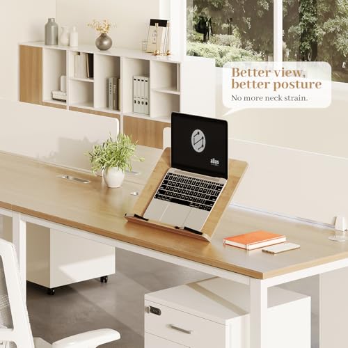 Book Stand, Large Book Holder for Reading Hands Free, Cookbook Stand - size: Large (15.35 × 11 in)