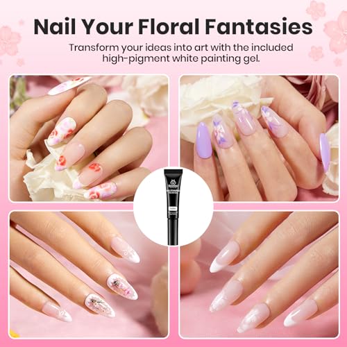 Beetles Nail Art Brushes Set for Gel Polish 3 Pcs Nail Art Design Pen - color: C-Pink-3