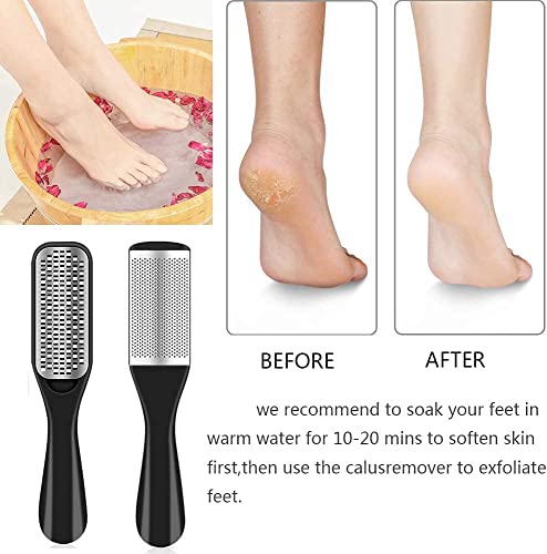 36 in 1 Pedicure Kit, Stainless Steel Foot Care Kit with Foot File - style: Black&Pink