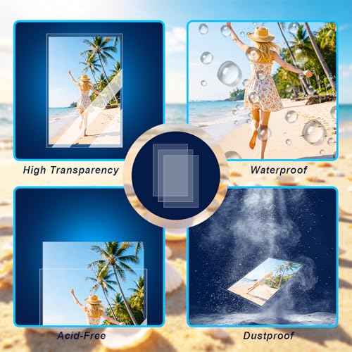 4x6 Photo Sleeves, Soft Clear Sleeves, Top Loading, 100 Pack