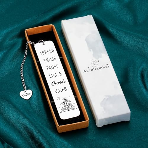 Bookmarks for Women Dark Romance Bookmarks Smutty Book Lovers Gifts - color: Silver