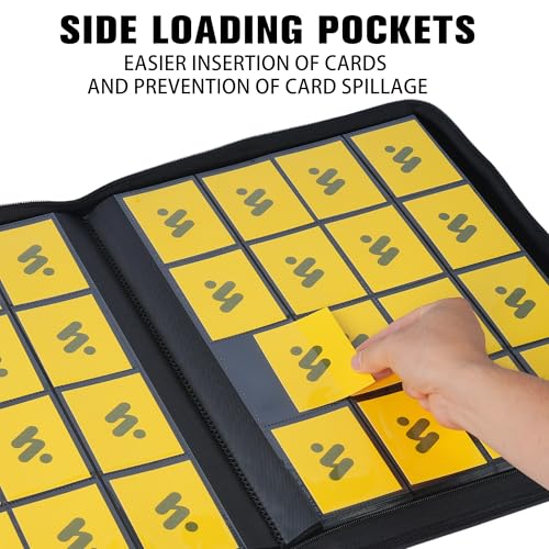 16 Pocket Trading Card Binder,Holds 1024 Standard-Size Card - color: Dark Purple