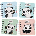 Mini Panda Notebooks for Kids,Kawaii Small Notebook Notepad for Girls - color: Happy Panda