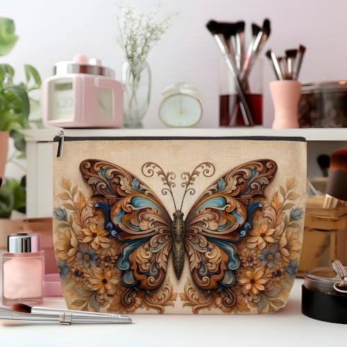 Butterfly Makeup Bag for Women Travel Organizer Pouch Cosmetic Bags 06 - color: Multicolor 1587