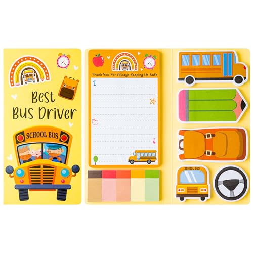 Xqumoi Best Bus Driver Sticky Notes Set Back to School Office Supplies - color: 1pack-bus Driver