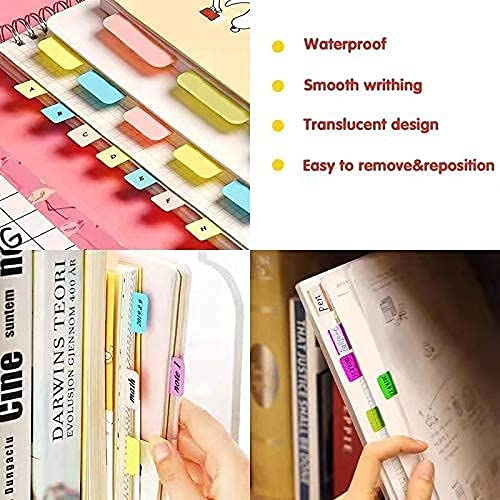 ELII 900 Pieces Tabs Sticky Index Tabs,1 Inch Book Tabs Writable - color: Multicolor