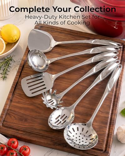 Zulay Kitchen Stainless Steel Pasta Spoon - size: Pasta Server