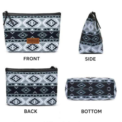 Wrangler Travel Makeup Bag Large Waterproof Cosmetic Bag for Women - color: Black