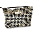 STARDW Travel Makeup Bag Organizer, Cosmetic Pouch for Women, Puppytooth - color: Checkered