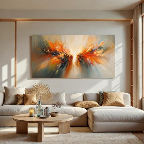 Colorful Abstract Wings Wall Art Print For Living Room 20 X 40 Inch - color: LAI-11D, size: 40"L x 20"W
