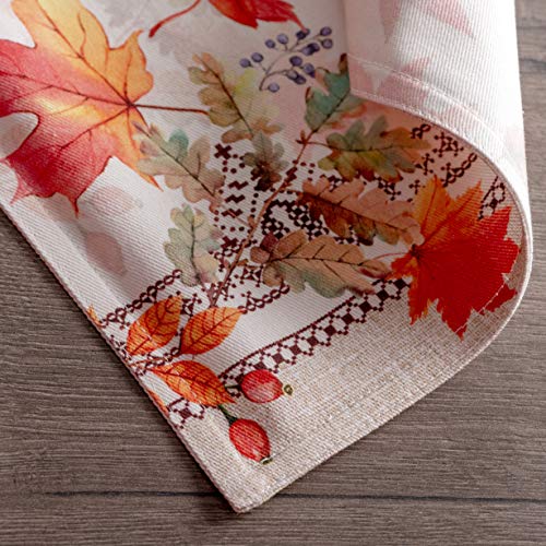 Maison d' Hermine Placemats Set of 4 Reusable 100% Cotton (13"x19") - color: 046 - Amarante, size: 13" X 19" (Pack of 4)