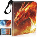 Fire & lce Dragon 9 Pocket Trading Card Binder Album Holds 900 Cards - color: Fire & Ice Dragon