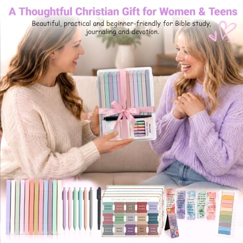 40 Pcs Bible Journaling Kit, Bible Study Supplies