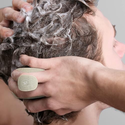 Ecoed Scalp Massager Shampoo Brush, Scalp Scrubber & Exfoliator (Natural) - color: Wheat, size: 2PC