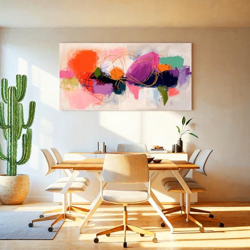 Abstract Wall Art Colorful Canvas Art Wall Decor For Living Room 20x40 - color: LAI-11C, size: 40"L x 20"W