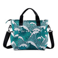 Crossbody Shoulder Bag for Women - Water Resistant Casual Handbag Purse with Multiple Pockets, Adjustable Strap - color: Tide Blue