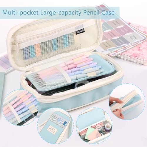 XKDOUS 50 Bible Study Supplies Journaling Kit with Journal and Case, Pink - color: Pink