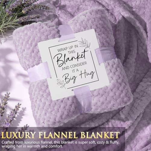 Birthday Gifts for Women, Spa Self Care Package Get Well Soon Gift Baskets - color: Purple - Lemon Lavender