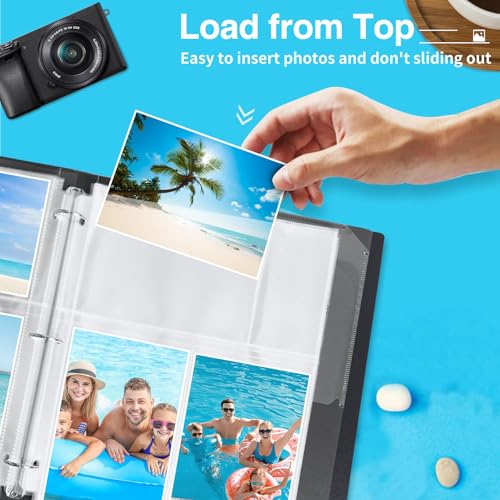 Fabmaker 30 Pack 4x6 Photo Sleeves for 3 Ring Binder, Hold 180 Photos - size: 4x6 inch 3 pocket