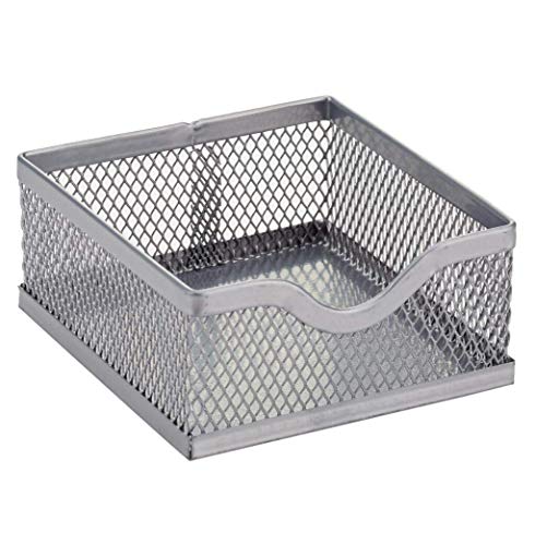 Annova Mesh Desk Organizer Office with 7 Compartments + Drawer/Desk Tidy Candy/Pen Holder/Multifunctional Organizer (Silver) - color: Silver