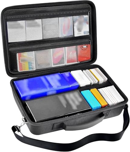 2700+ Trading Card Case for MTG, TCG Deck Boxes and Sports Cards - color: Black