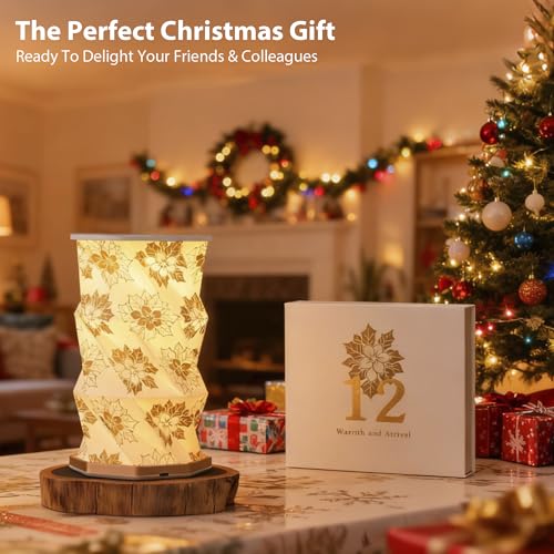 Birthday Flower Folding Lamp, Paper Lantern Lights, Japanese Gifts
