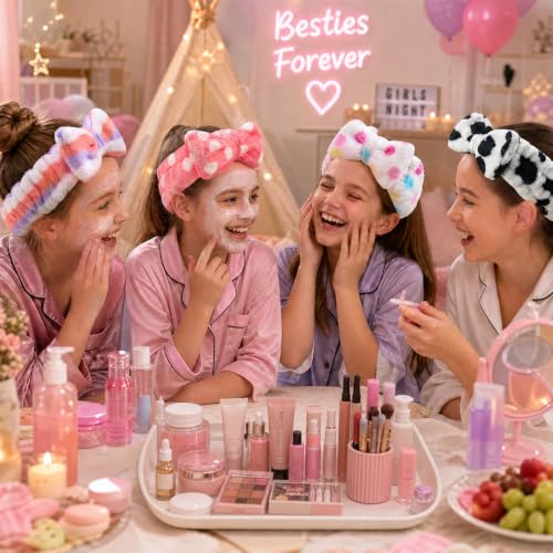 3 otters 8Pack Spa Headband, Makeup Headband for Washing Face Skincare - color: style1