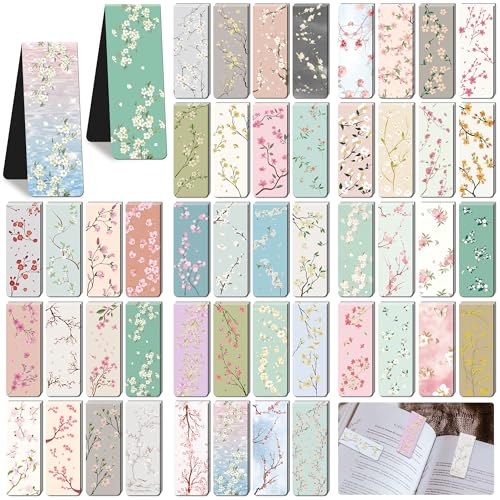 96PCS Magnetic Bookmarks Bulk Magnet Bookmarks Book Lovers Gifts - style: Flower Branch