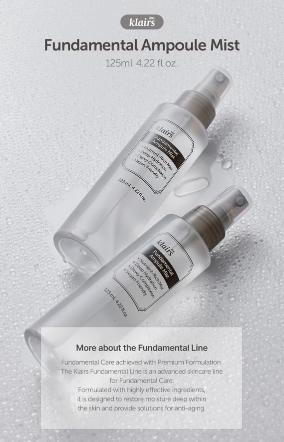 DearKlairs Ampule Mist + Unscented Toner Set Korean Hydrating Skincare