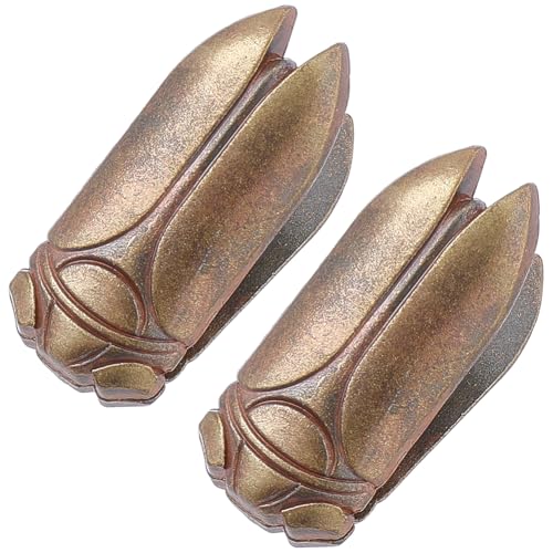 CRASPIRE 2Pcs Insect Metal Book Binder Clips Alloy Journal Clip Paper Clamps Vintage Bronze Notebook Cicada Traveler Clip Planner Page Holder Reading Accessories for Scrapbook Photo Decoration - style: 2Pcs Insect