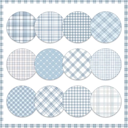 36 Sheets Scrapbook Paper 12x12 In Plaid Patterned Paper (Blue) - color: Blue