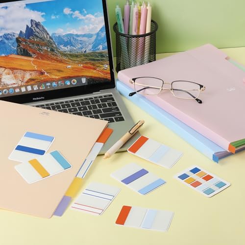 Mr. Pen- Sticky Index Tabs, 500 Pcs, 21 Sets, Colorful - color: Winter