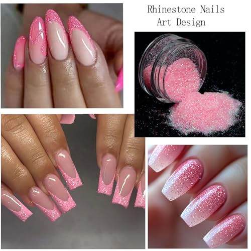 Bow Nail Charms with Pearls Rhinestones for Women Nail Design - color: Colorful-12