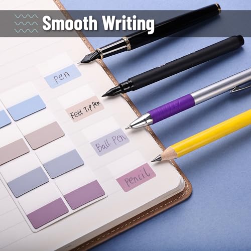 Mr. Pen- Sticky Index Tabs, 240 Pcs, Pastel Sticky Tabs for Notebooks - color: Morandi, size: 1" × 1", 240 pcs