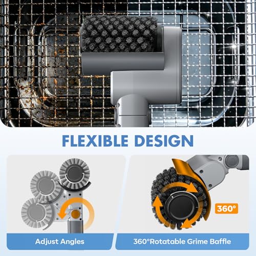 Electric Grill Brush, Cordless BBQ Cleaner