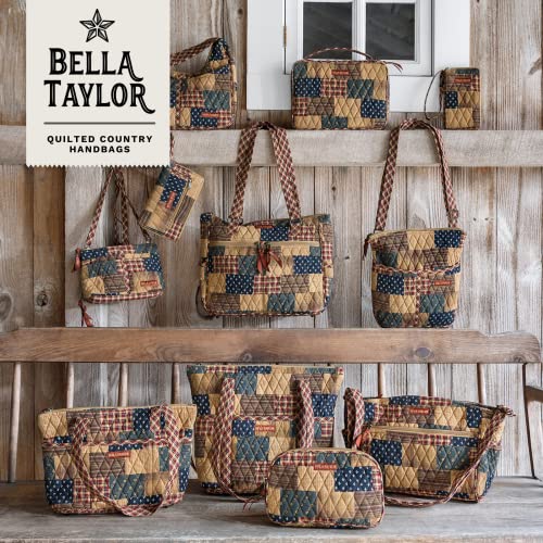 Bella Taylor Small Tote, Quilted Shoulder Bag for Women - color: Primitive Patch