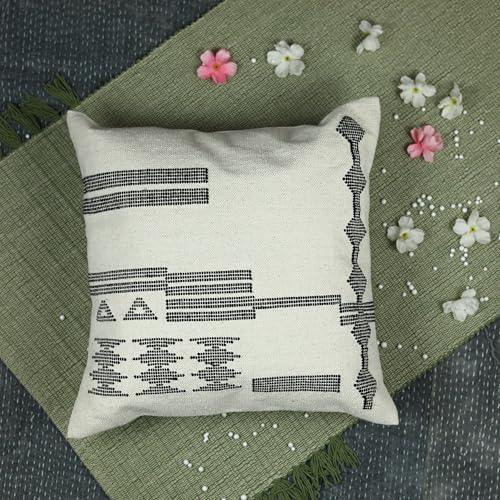 Trade Star 100% Cotton Sabra Kilim Cushion Cover Beautiful Sofa Pillow Case Handloomed Cushion Case for Home Decor Boho Pillow Cover 18x18 Inches - color: Pattern -18