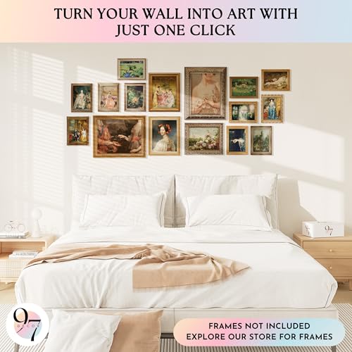 97 Decor Victorian Wall Art, 16 Pcs With Large 11x14 Prints, Unframed - color: Baroque Victorian Gx11x14, size: unframed