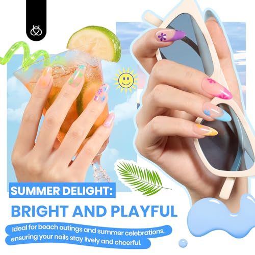 Beetles Gel Nail Polish Kit with U V Light 85Pcs, 55 Colors Gel Polish Kit - color: A-Seasonal Symphony