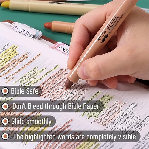 Mr. Pen- No Bleed Gel Highlighters, Assorted Colors, 8 Pack - color: Vintage Colors, size: 8 Pack