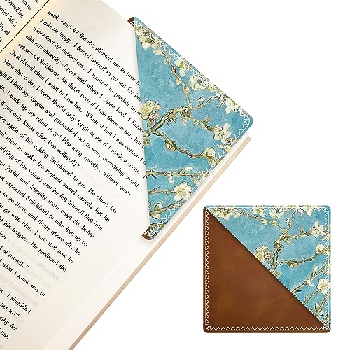 Personalized Leather Bookmarks, Fun & Cute Book Accessories for Reading Lovers, Unbreakable Page Markers for Women Men Girls Boys Student Teacher Kids Retirement Birthday Gifts (Apricot Blossom) - color: Apricot Blossom