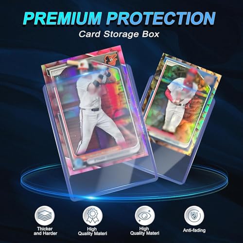 2000 Card Sleeves Hard Plastic, 3"X4"Card Protectors, Baseball Card Sleeves - size: 1000 Hard Sleeves+1000 Penny Sleeves