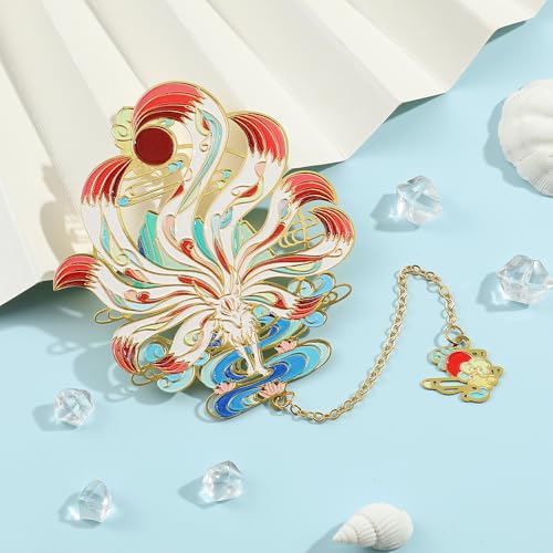 Shan Hai Jing Divine Beasts Bookmark Phoenix Dragon Koi Deer Good Luck Gift - color: Style 6 Gift Boxed