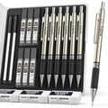 Nicpro 0.7 mm Art Mechanical Pencils Set in Storage Case, 6 PCS - style: 6 Pack (0.7mm)