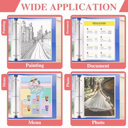 200 Pack Sheet Protectors 8.5 x 11 Clear Page Protectors for 3 Ring Binder - size: 200Pack