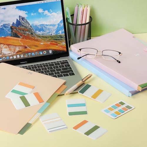 Mr. Pen- Sticky Index Tabs, 500 Pcs, 21 Sets, Colorful - color: Garden