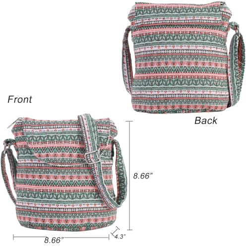 Satchel Saddle Pocket Swing pack Bag Collection Messenger Shoulder Bag Travel Purse Wallet - color: Multiple Pattern M