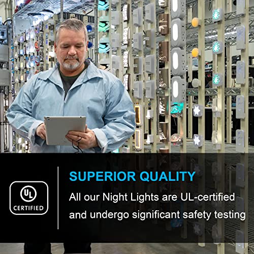 GE Plug in Night Light with Dusk to Dawn Sensor, 4 Pack - color: Cool White, size: 4 Pack