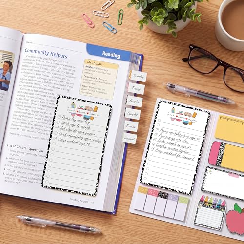 BEAWART Teacher Sticky Notes Set, Composition Classroom Appreciation Gift - color: Composition Teacher Sticky Note